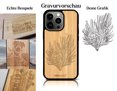 INDIVIDUELL iPhone 13 Pro Max Bambus-Kunststoff